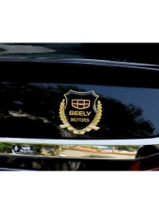 Металлическая эмблема на автомобиль "GEELY" самоклеящаяся